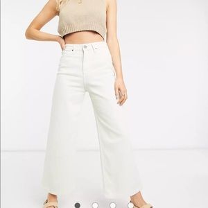 Lee A-Line Flare Jeans in Buttercream